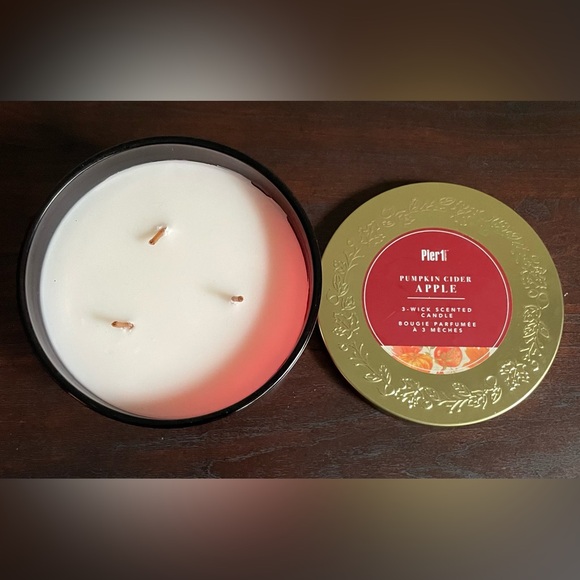 pumpkin cider apple 3 wick candle - Picture 4 of 5
